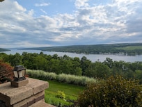 Views of Keuka Lake from the patio