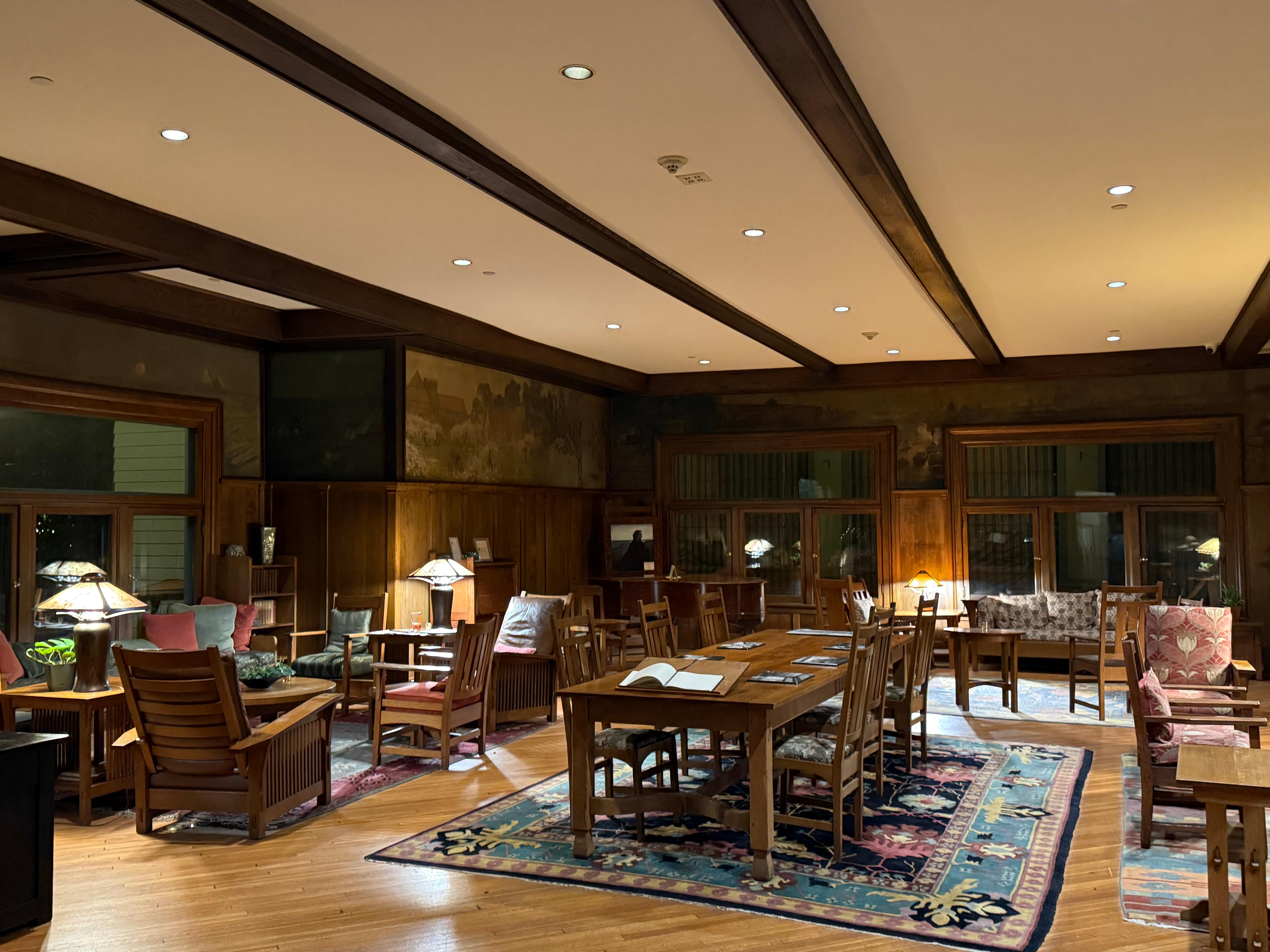 The full length of the main reception room.