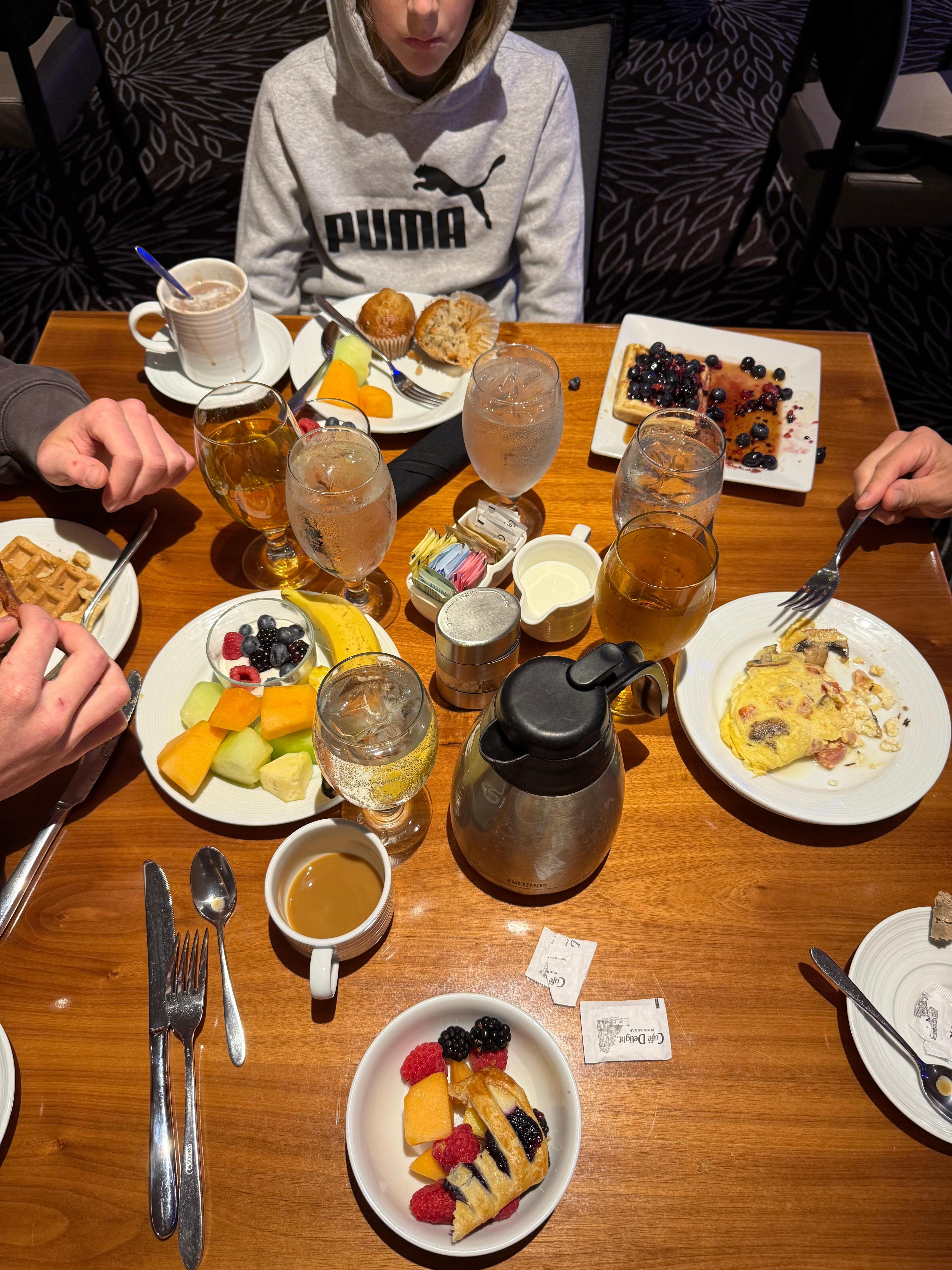 Breakfast buffet