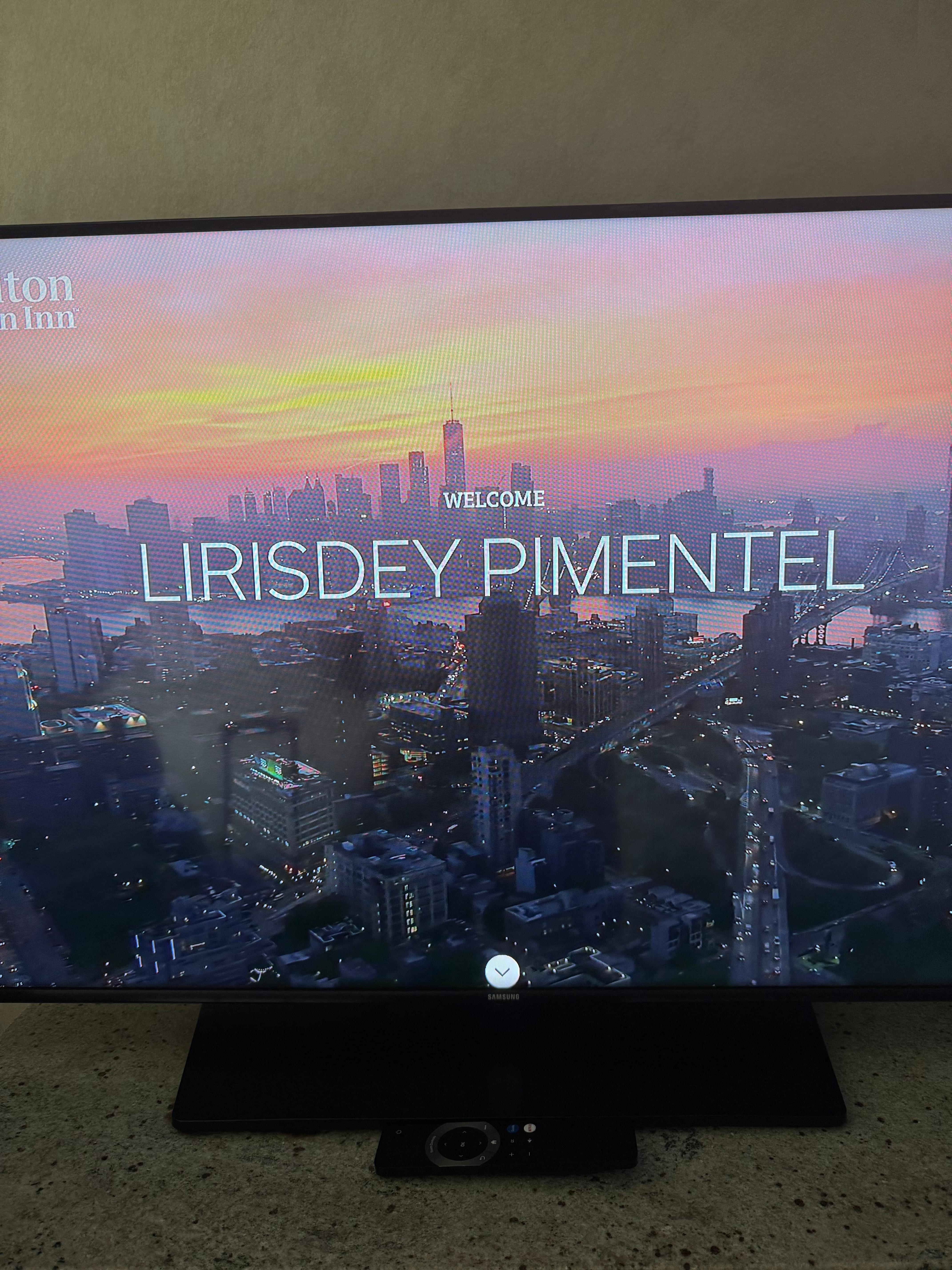 Recibimiento en la habitación.