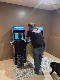 Game area in basement