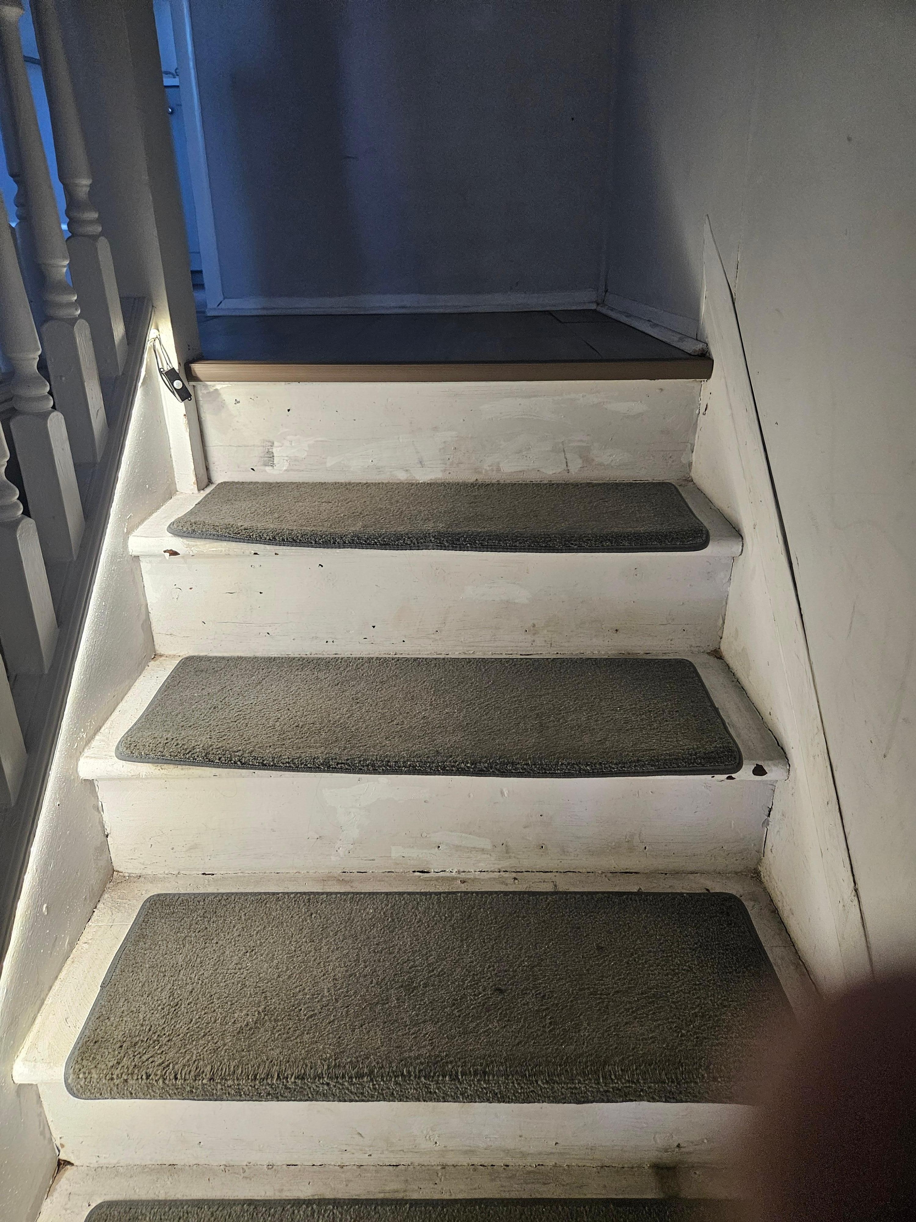 Very dirty stairwell.