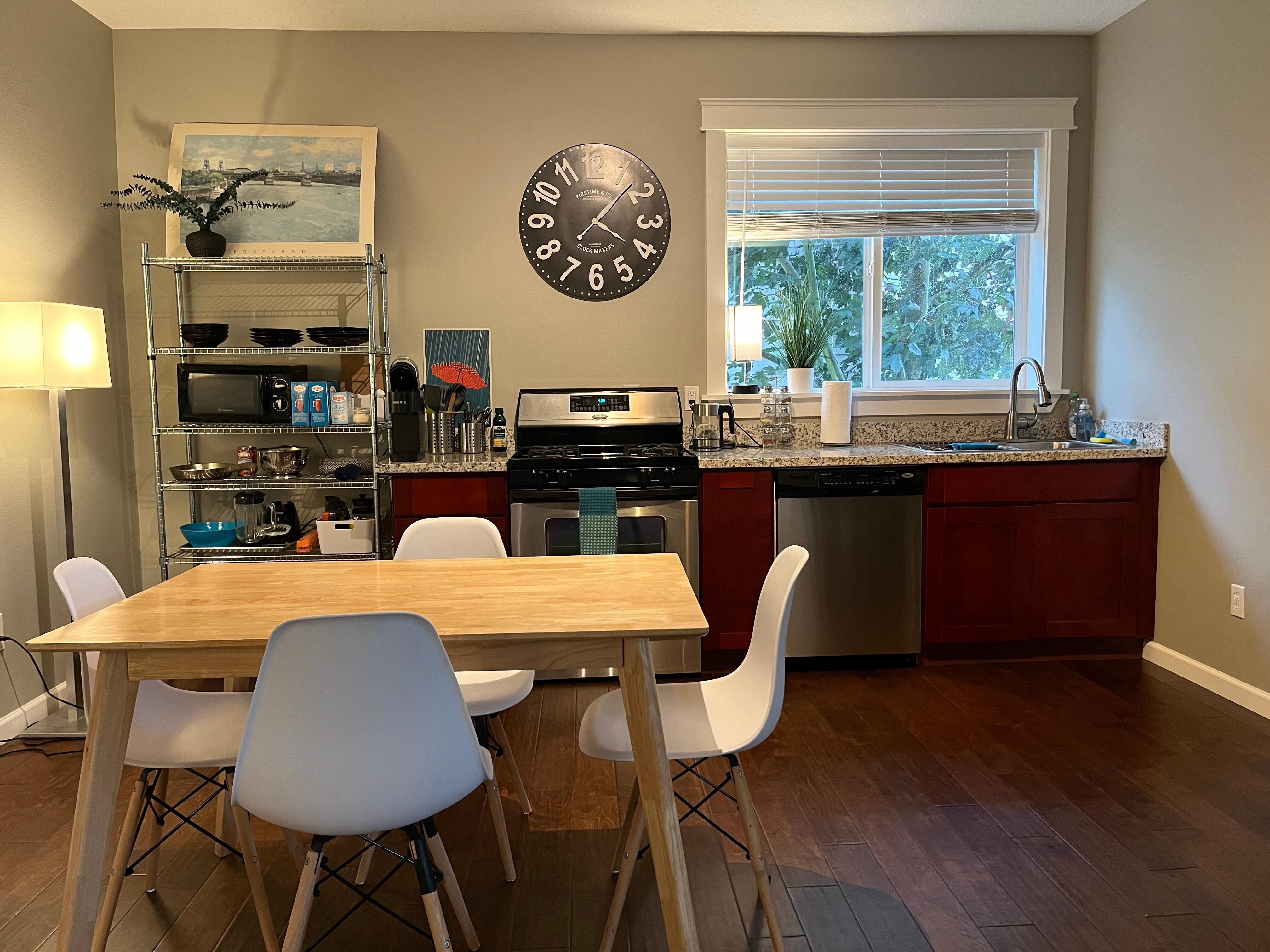 Dining and kitchen