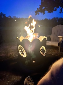 Fire pit was nice after dark