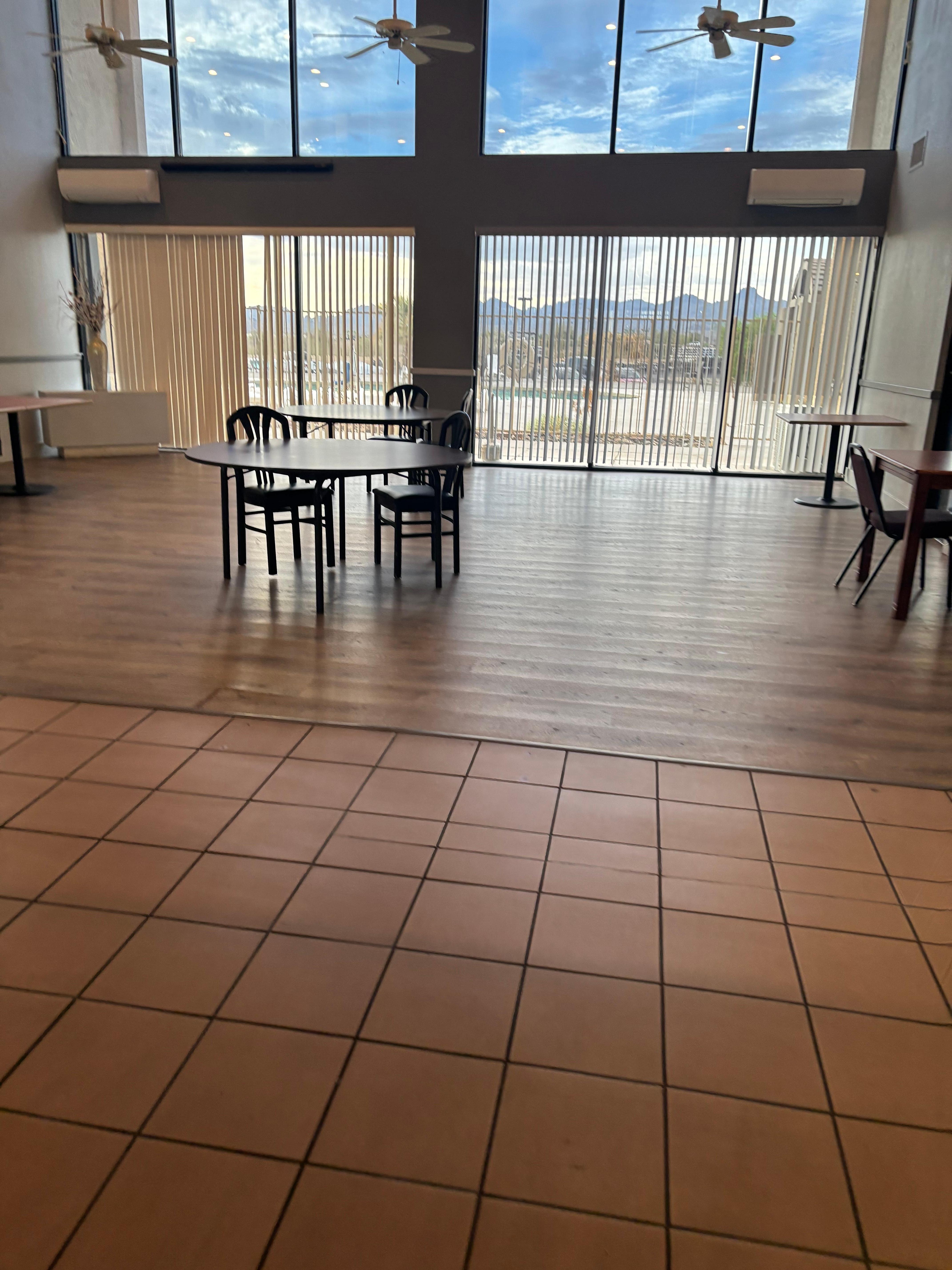 Gathering area in lobby 