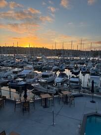View from our second floor marina balcony
