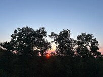Sunrise from the back porch