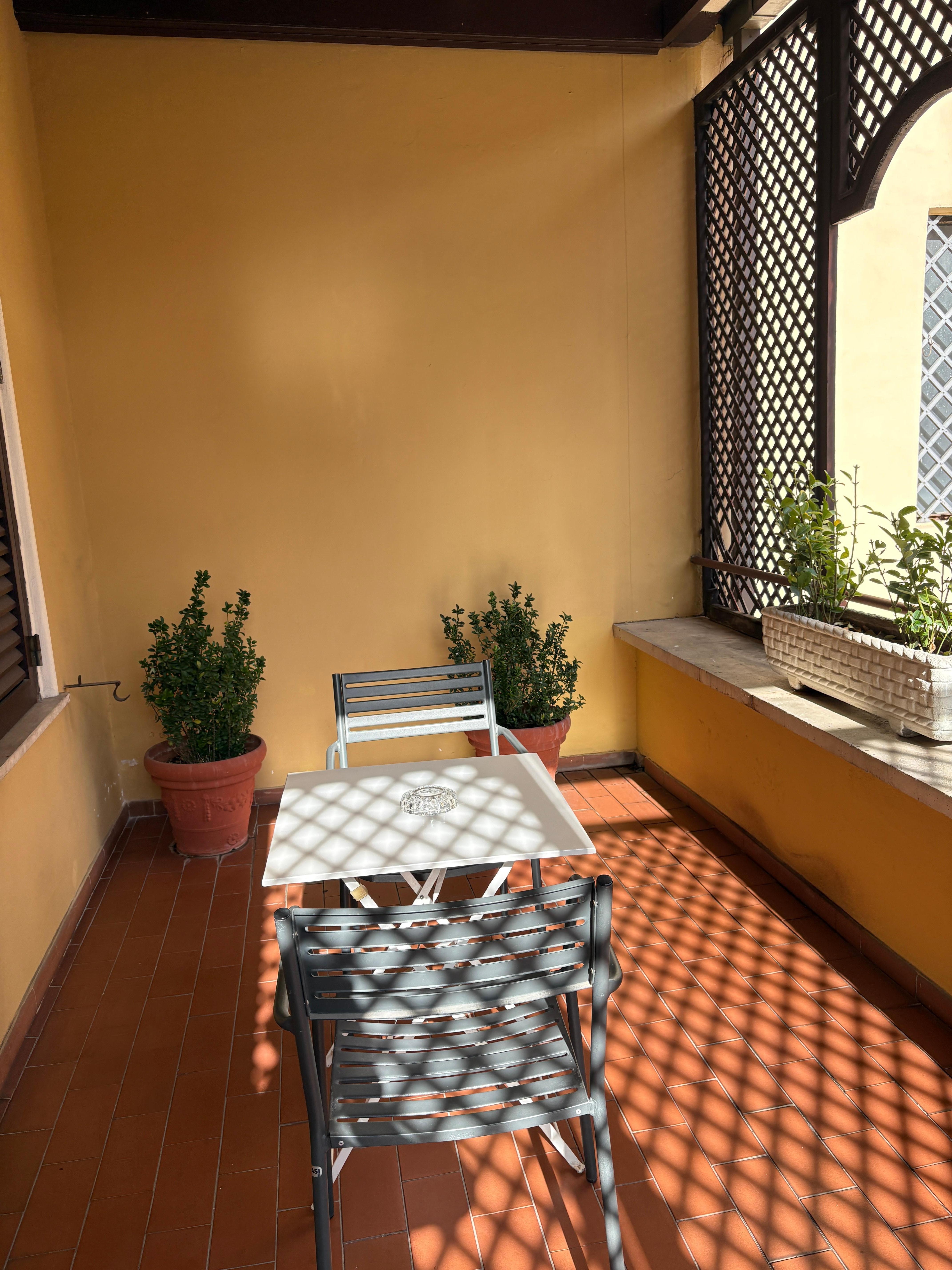 Beautiful terrace at my room.