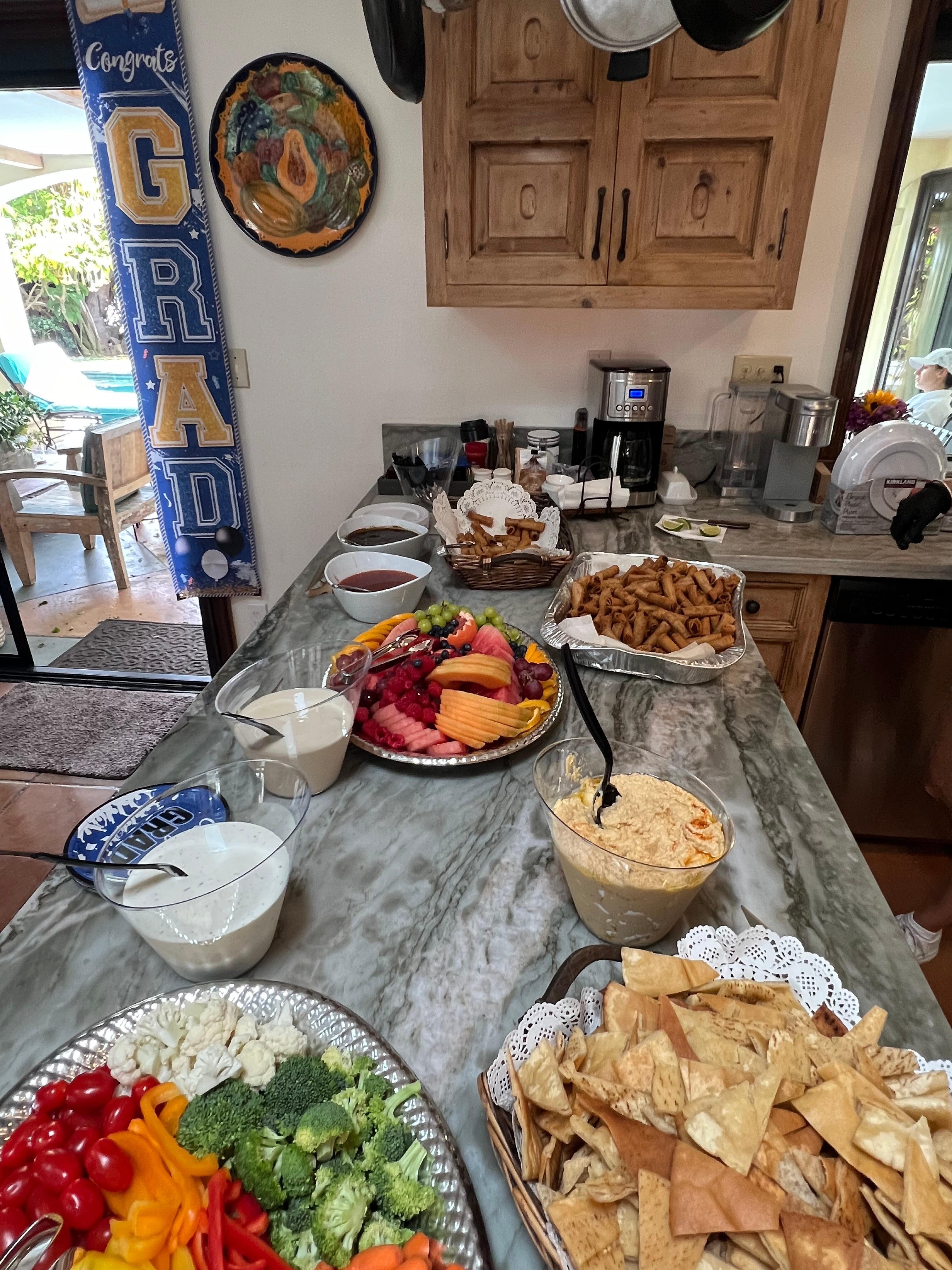 Plenty of counter space in the kitchen. 