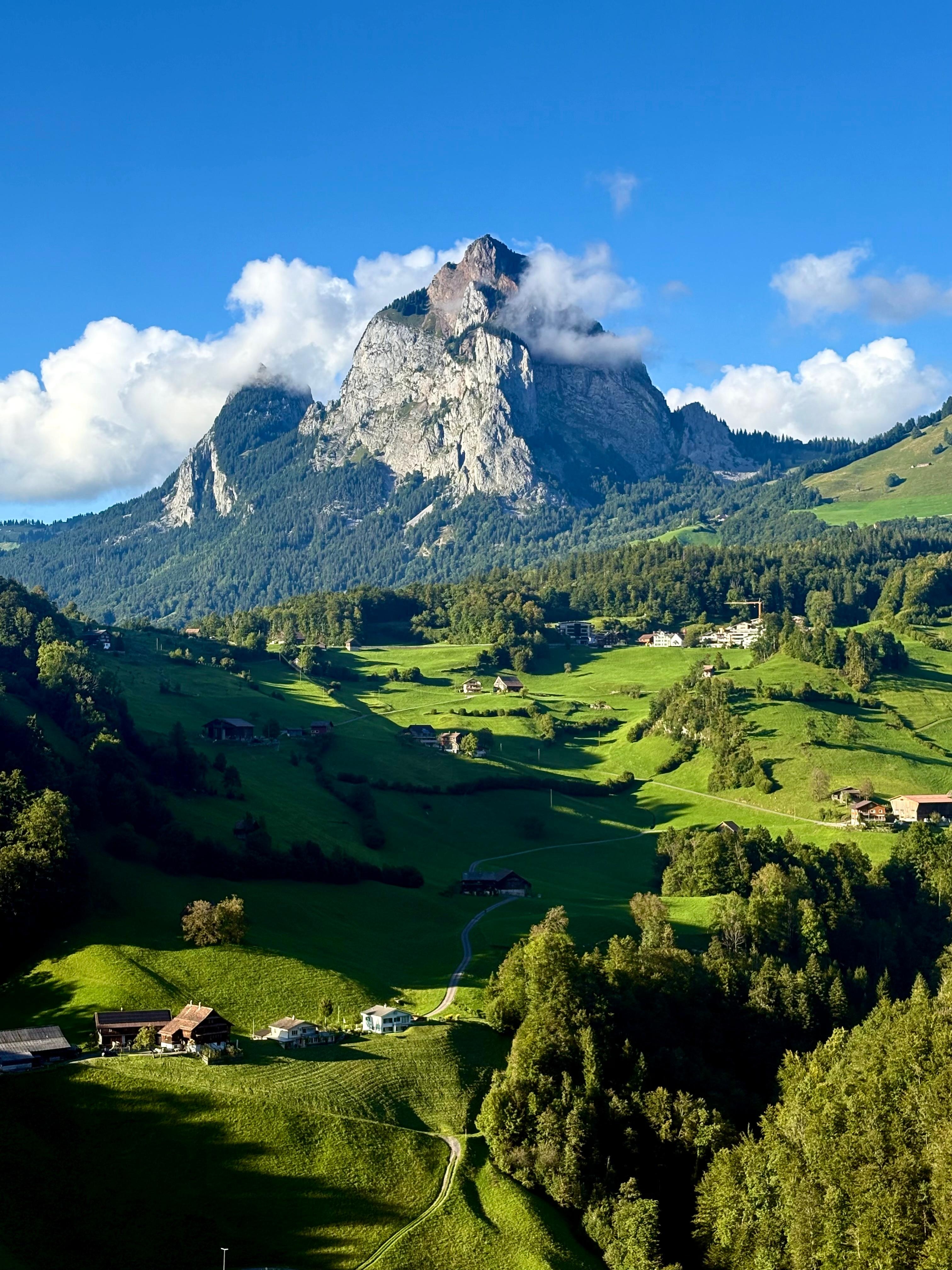 Taken from the funicular on the way home to Stroos. 
