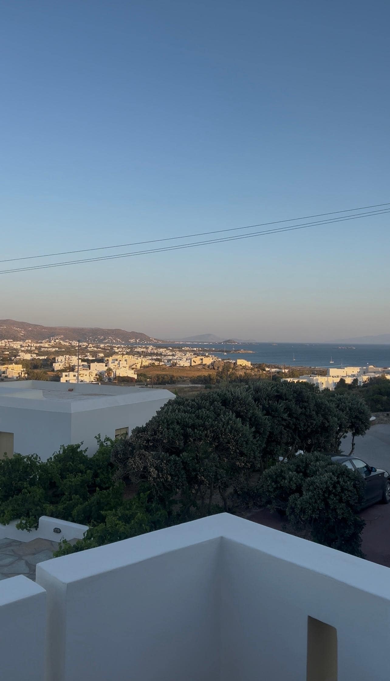 Stunning view from room at top of resort 