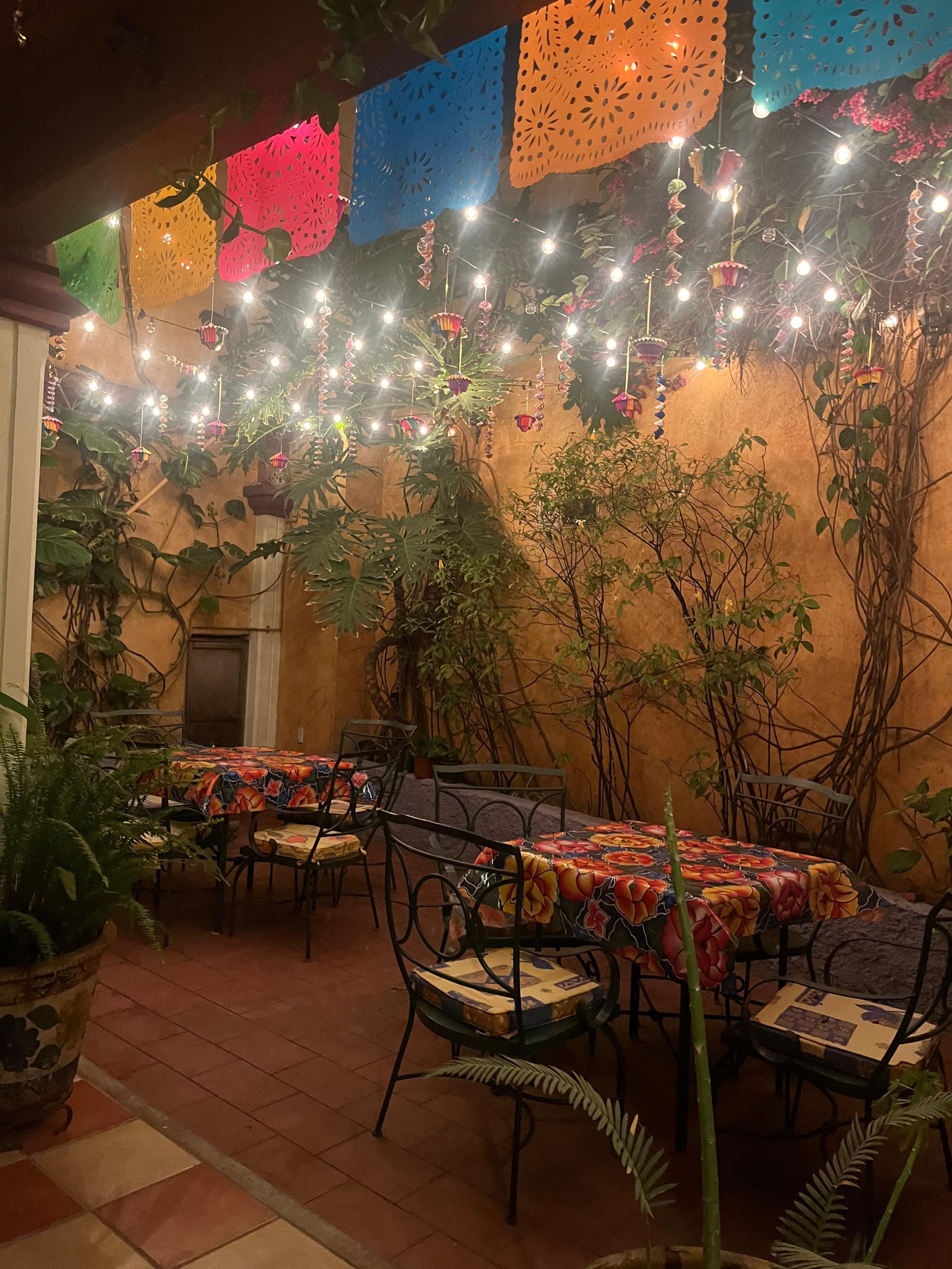 Beautiful patio area.