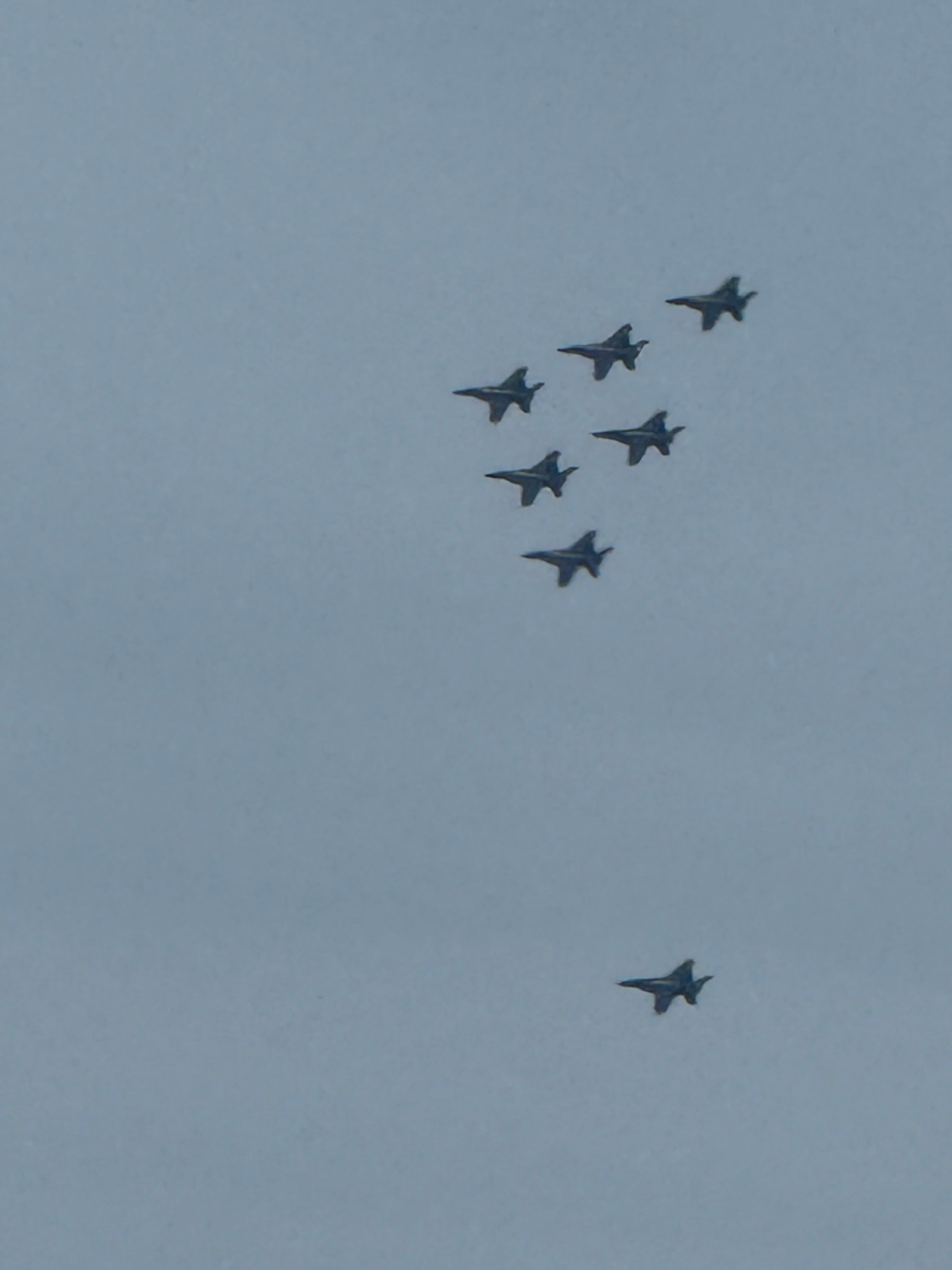 Blue Angel fly over.