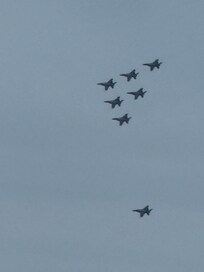 Blue Angel fly over.