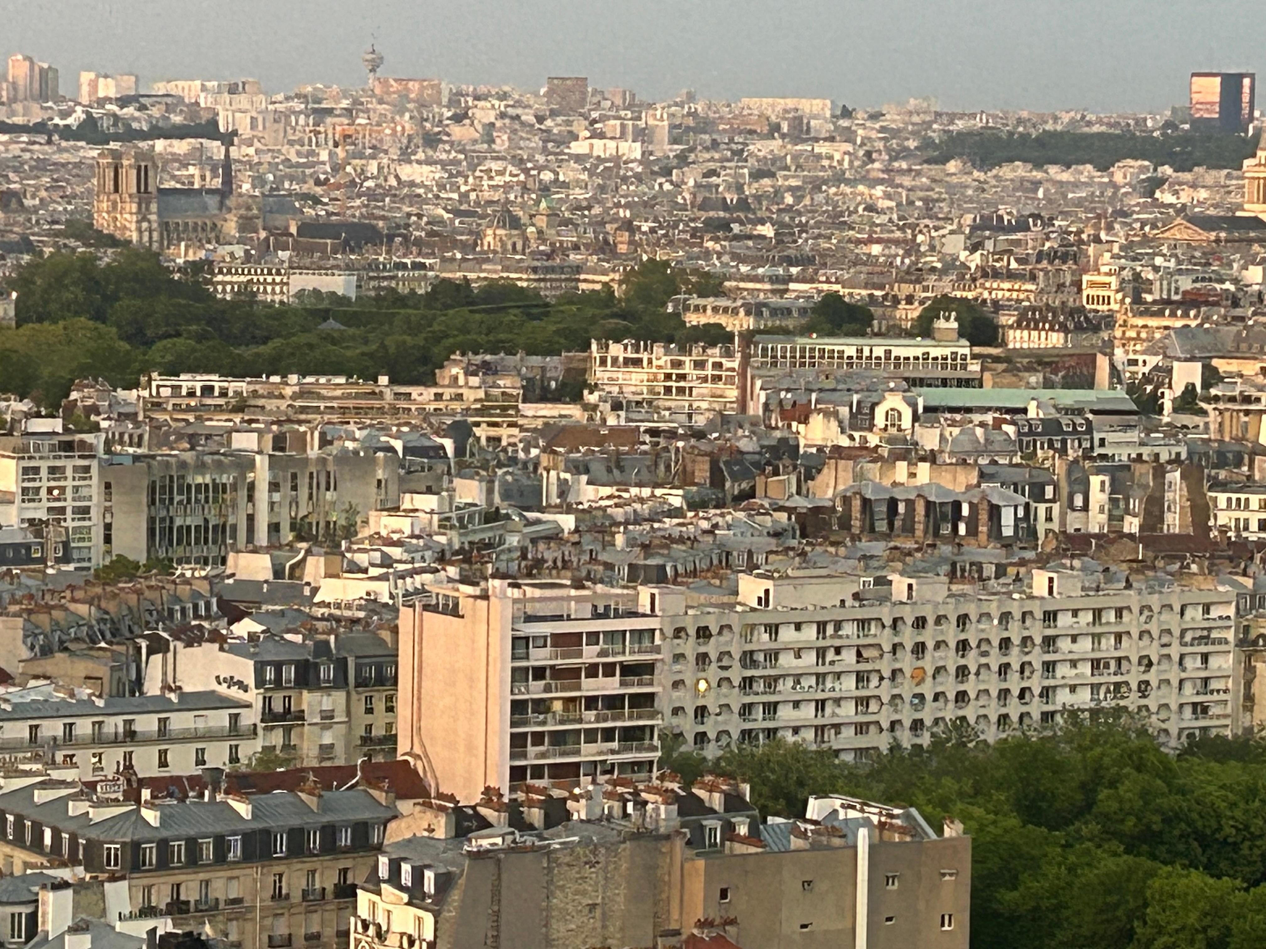 Blick aus dem Zimmer Richtung Notre Dame