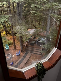 house looking out to backyard