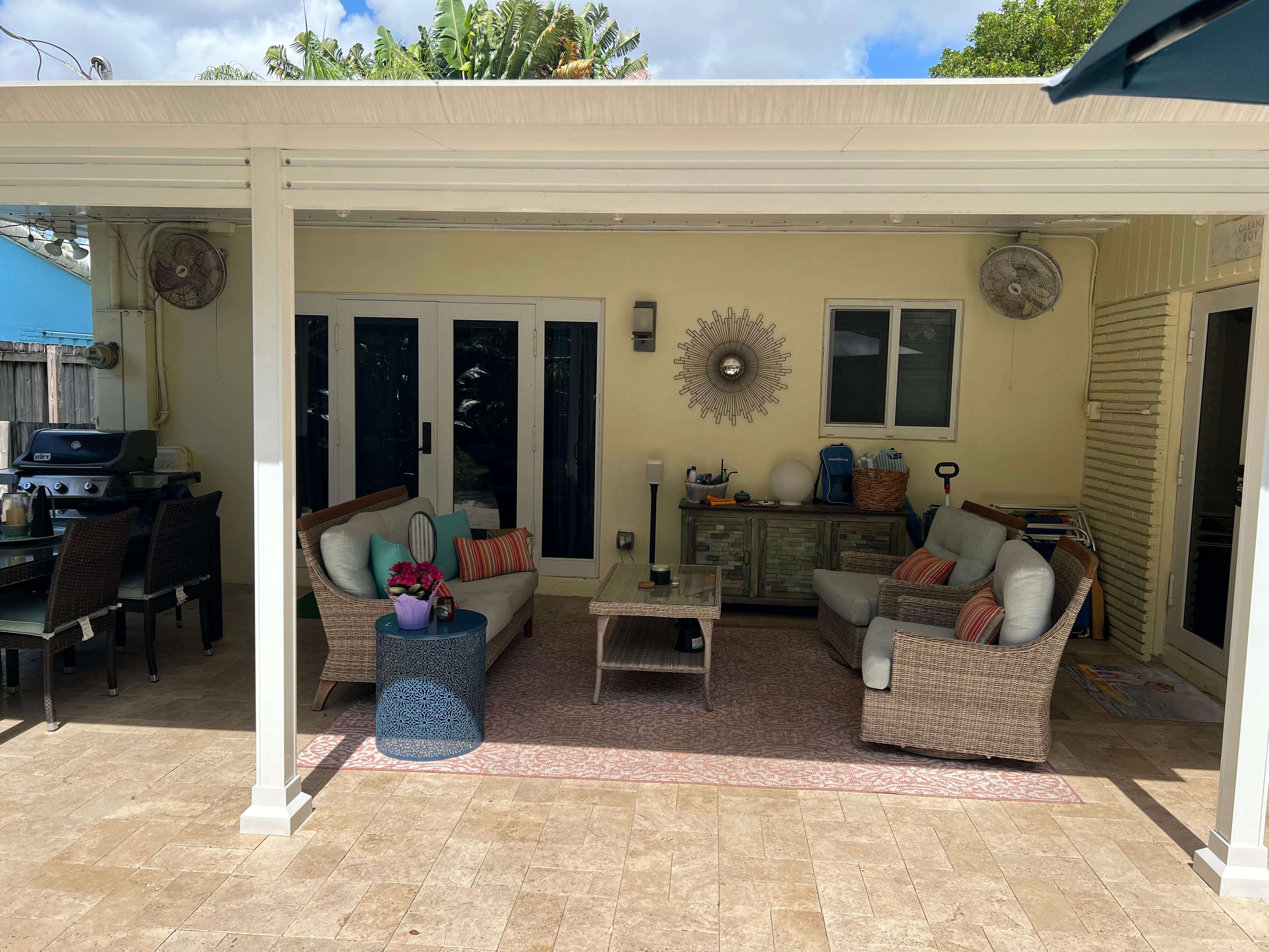 Covered patio