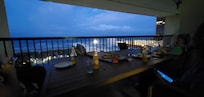 evening on the balcony