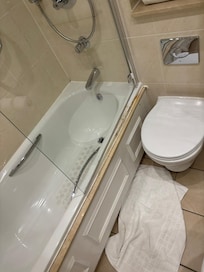 Bath screen - needs cleaning and sorting.