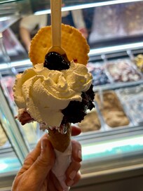 The gelato right by the apartment is delicious.