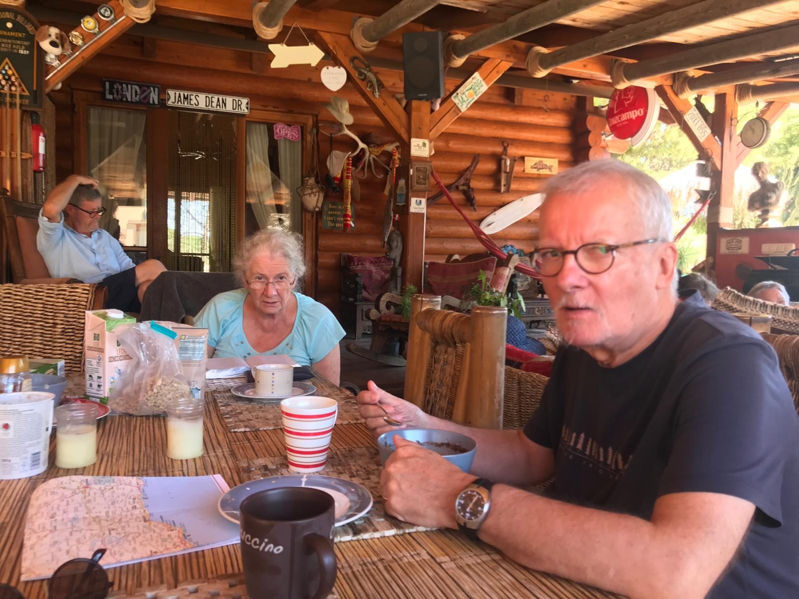 Our favorite place around the table - where we talked about God and the world 