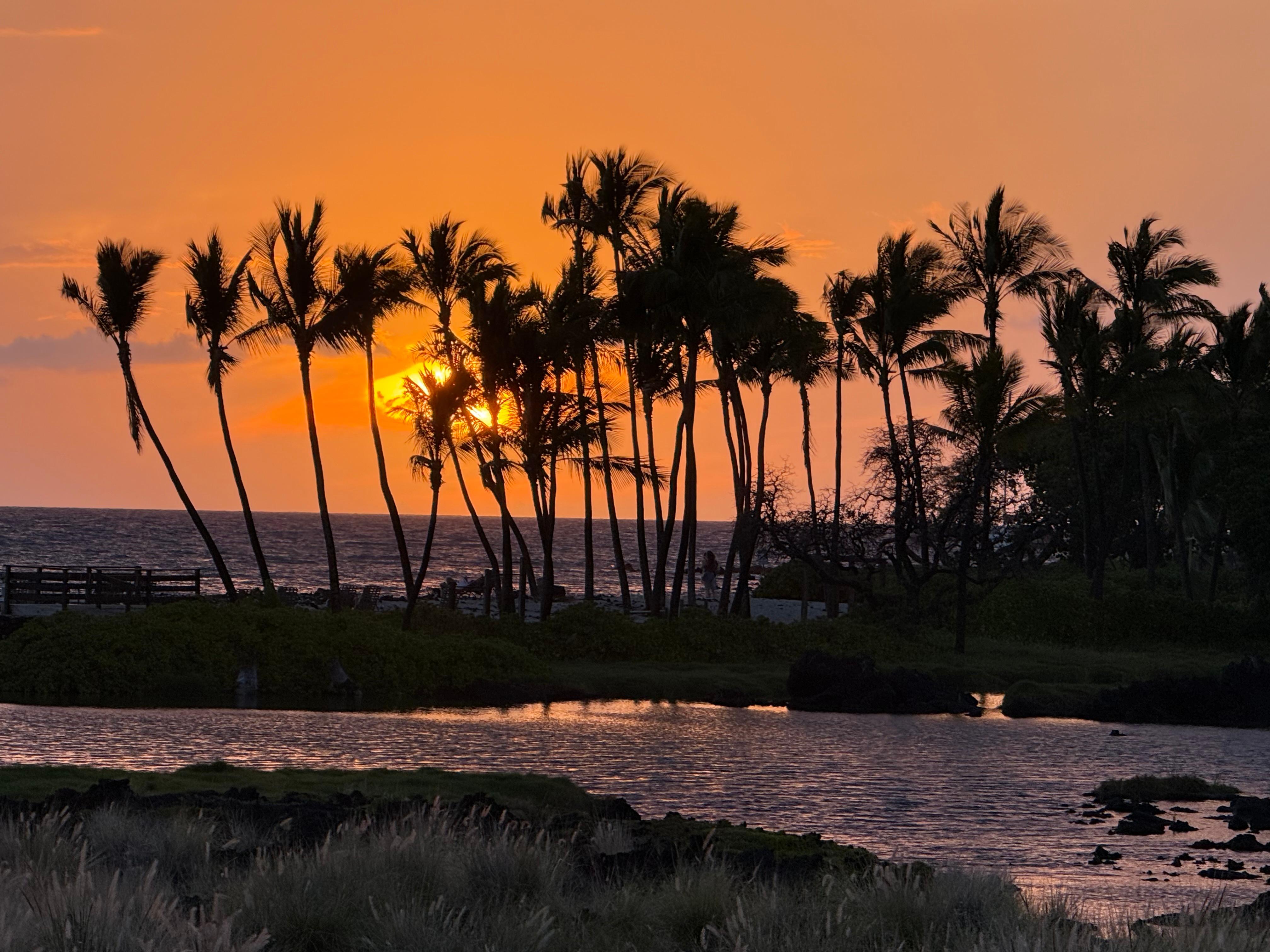 Sunset at the beach a few steps away