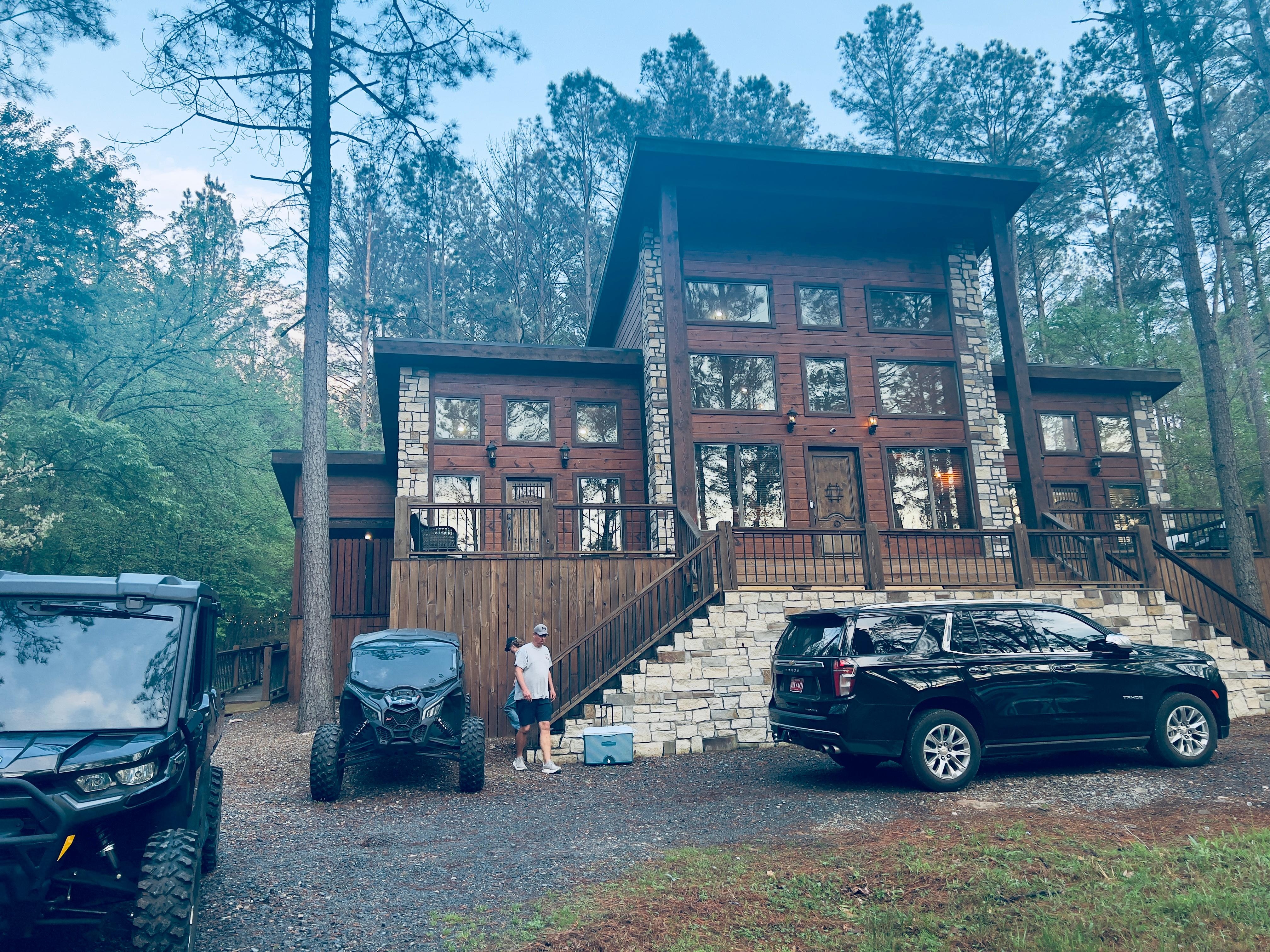 Plenty of parking for our two vehicles and trailers pulling our side by sides