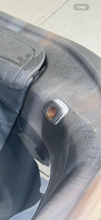 Rusted out hot tub jets