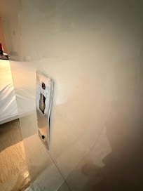 Door jamb of the bathroom