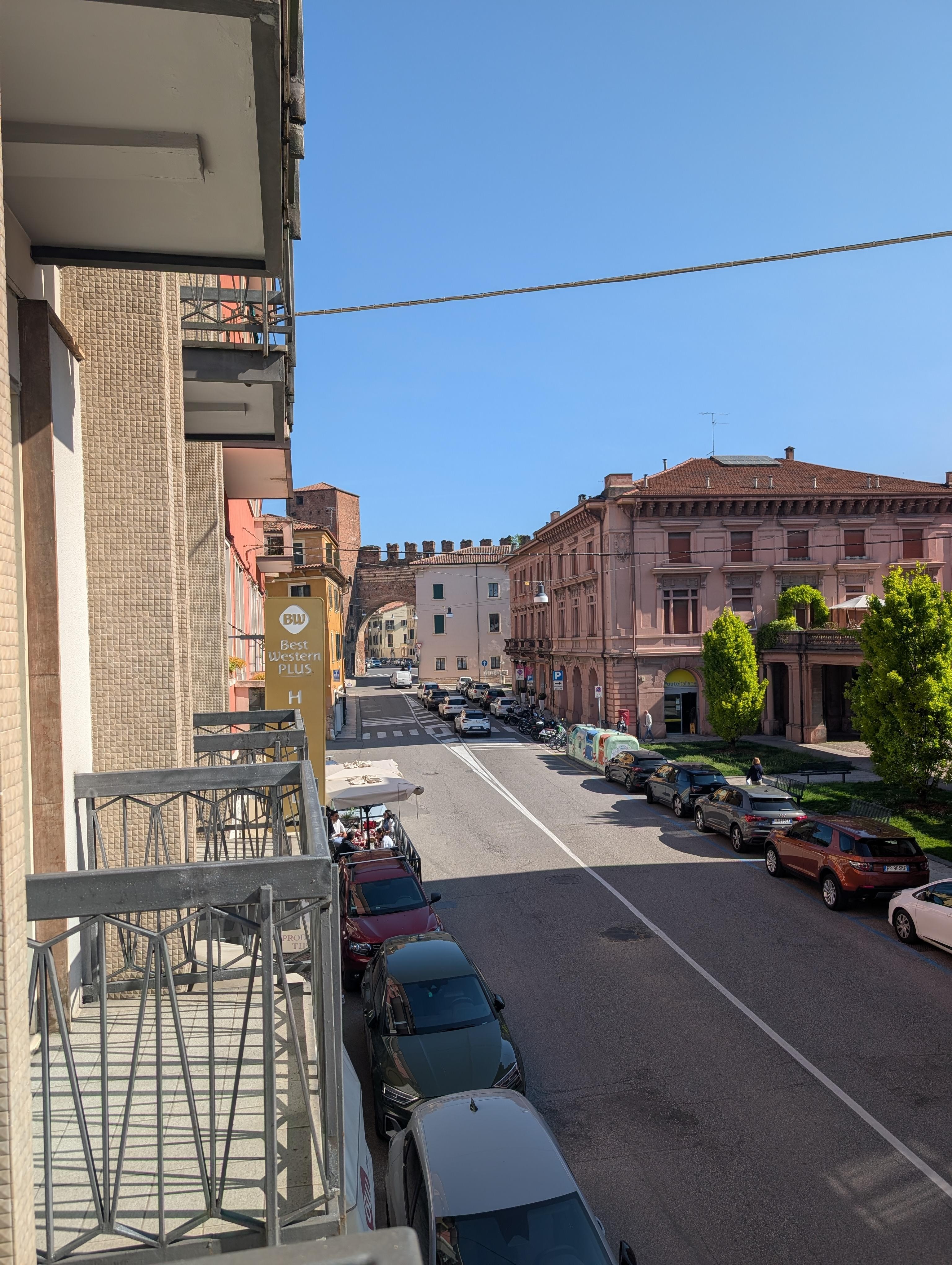 View from balcony of city wall 