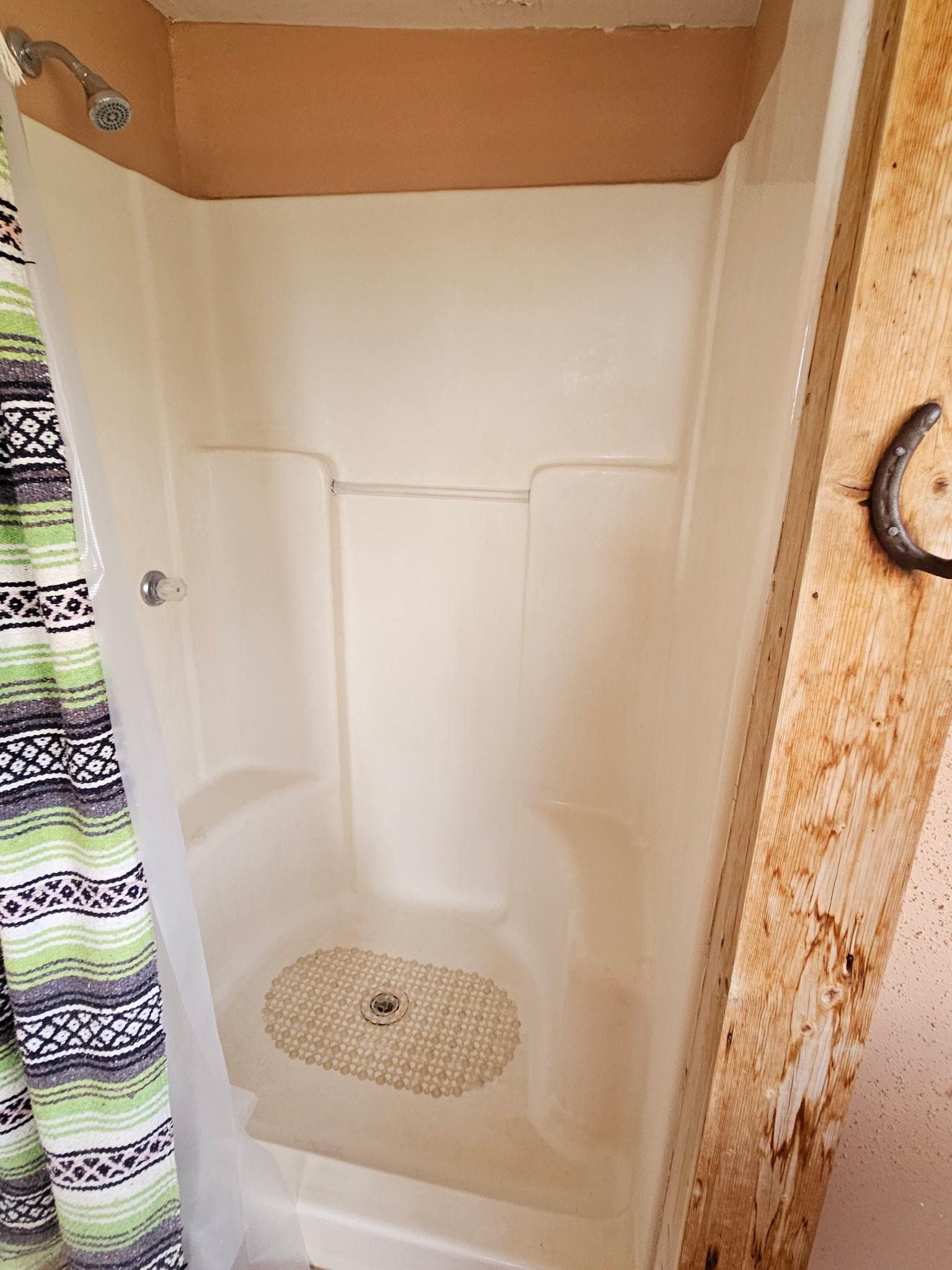 Shower with a view of the road