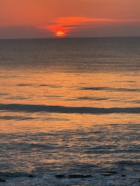 Watching the sunrise.