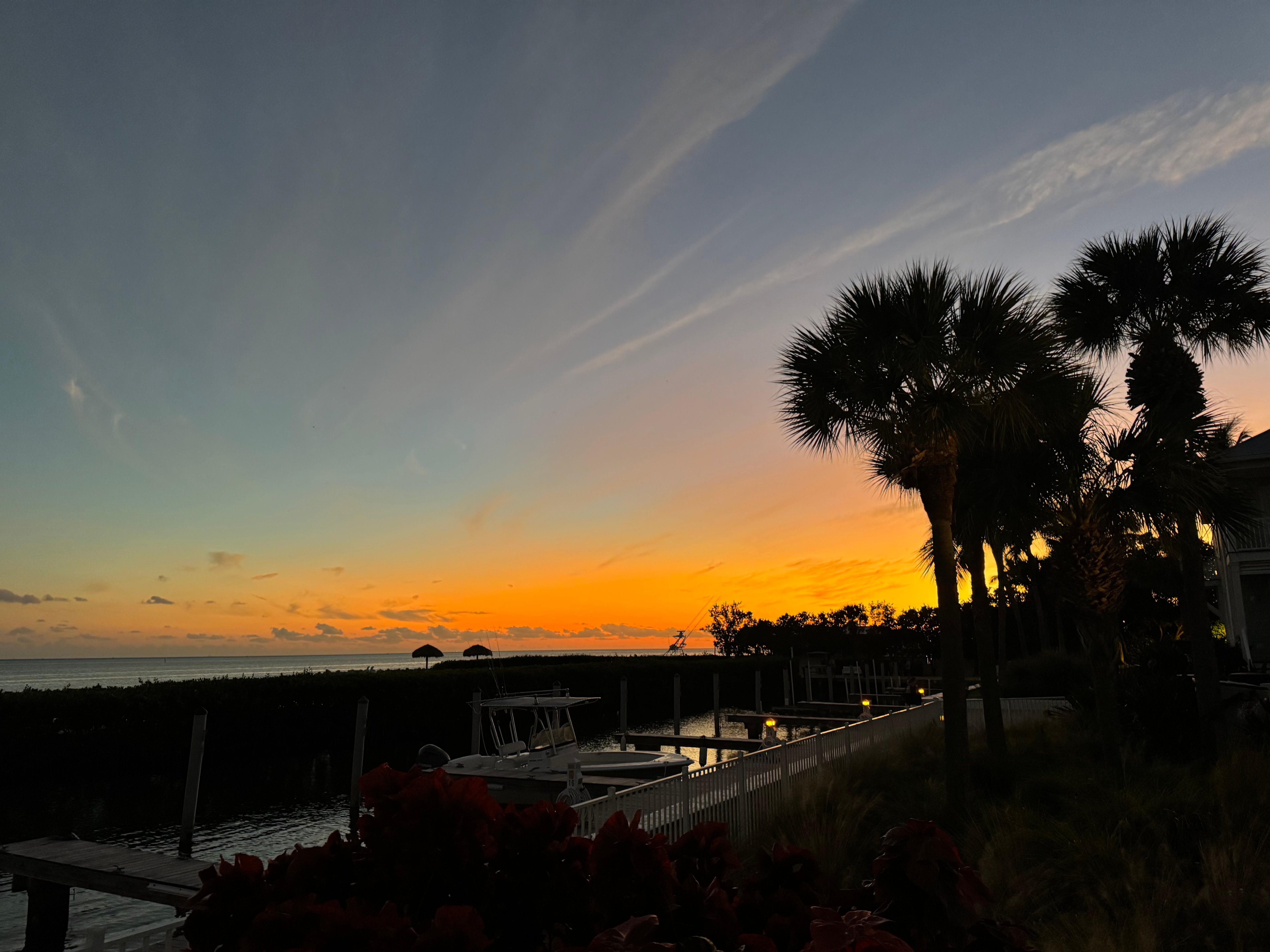 sunset glow from pool deck (sunset will be bayside but oceanside still gets a pretty glow)