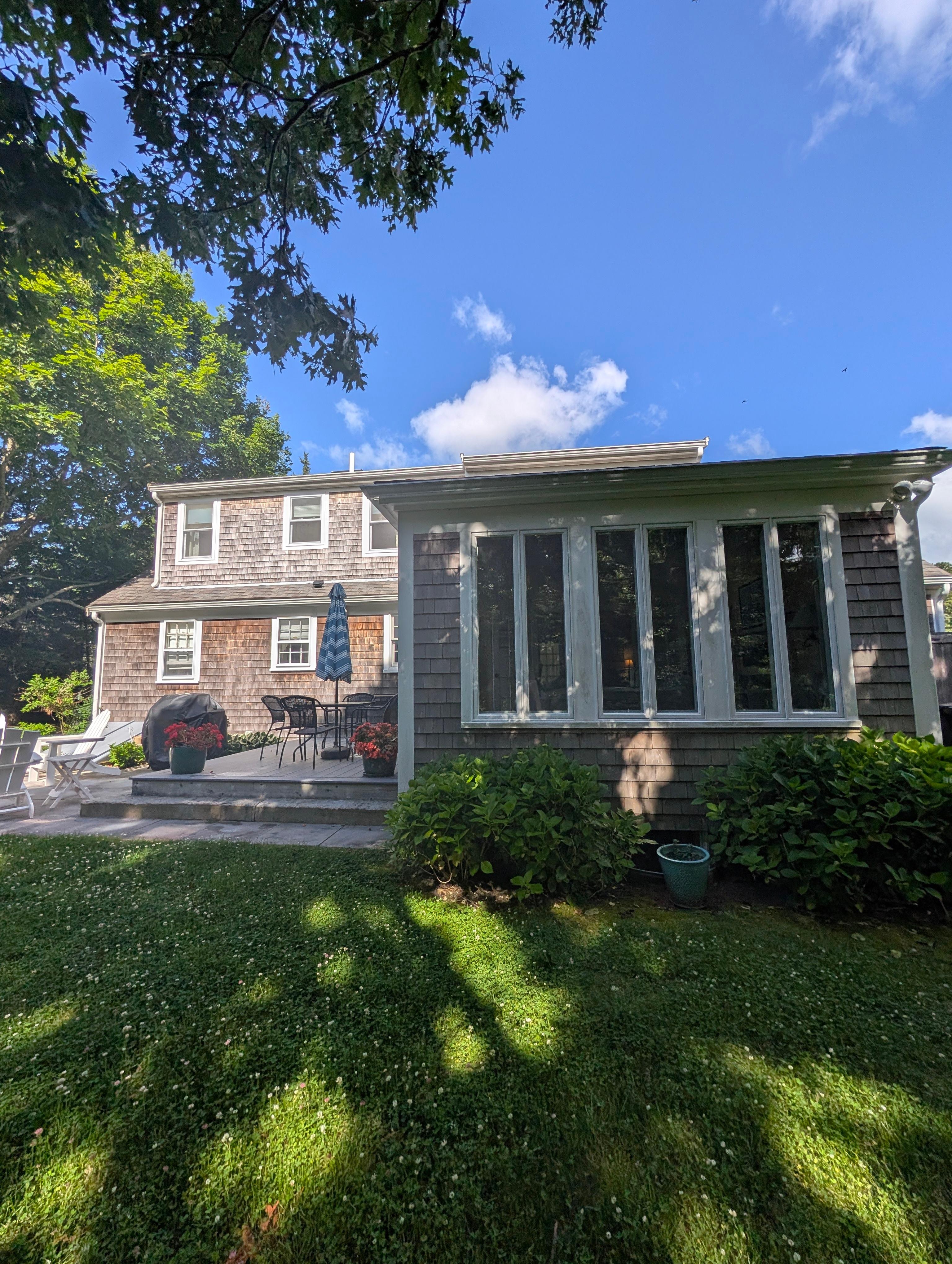 Photo from behind the house.