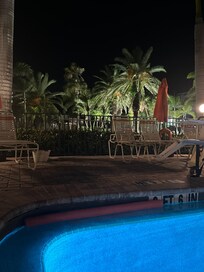 The really nice pool that has later hours.