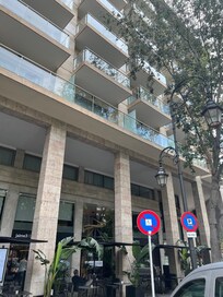 balconies at the front