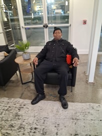 The lobby sitting area.