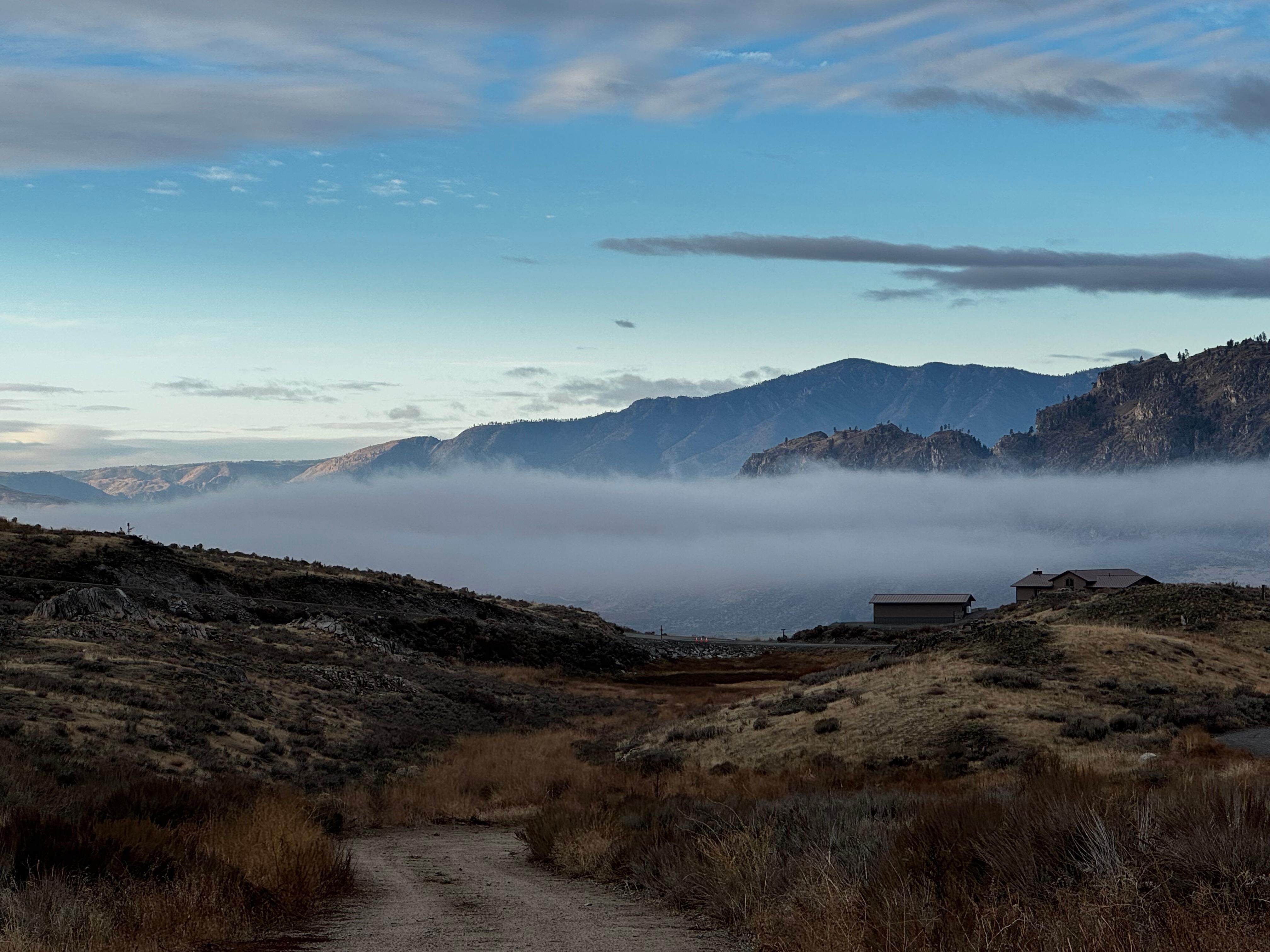 Beautiful morning views from either side of the house! 