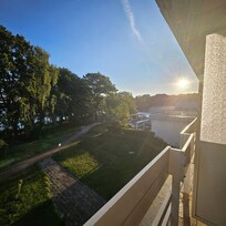 Blick vom Balkon