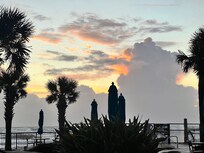 Sunrise at the pool