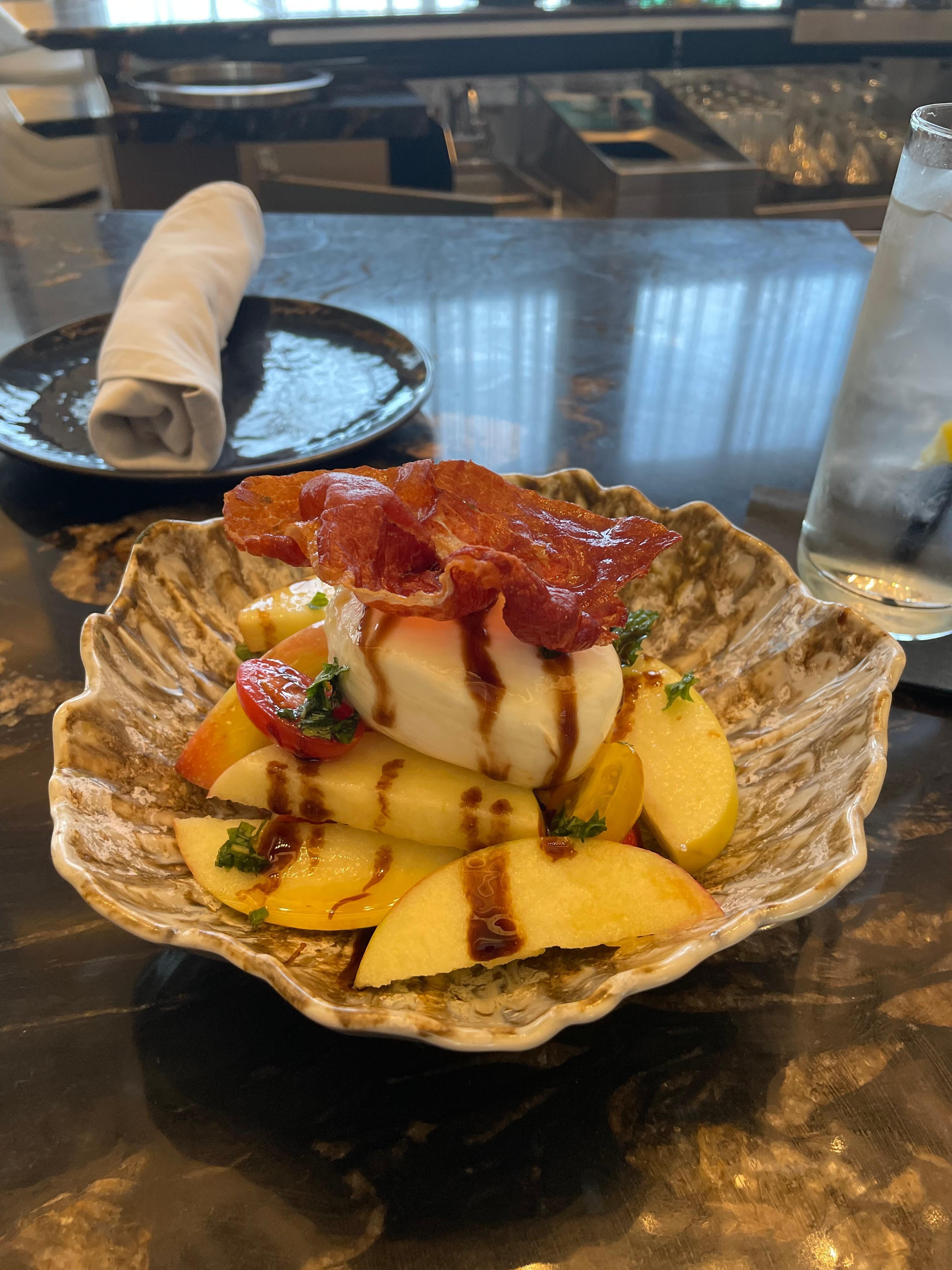 Beautiful burrata dish that was very reasonably priced