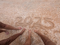 We left our foot prints in the sand Flagler Beach