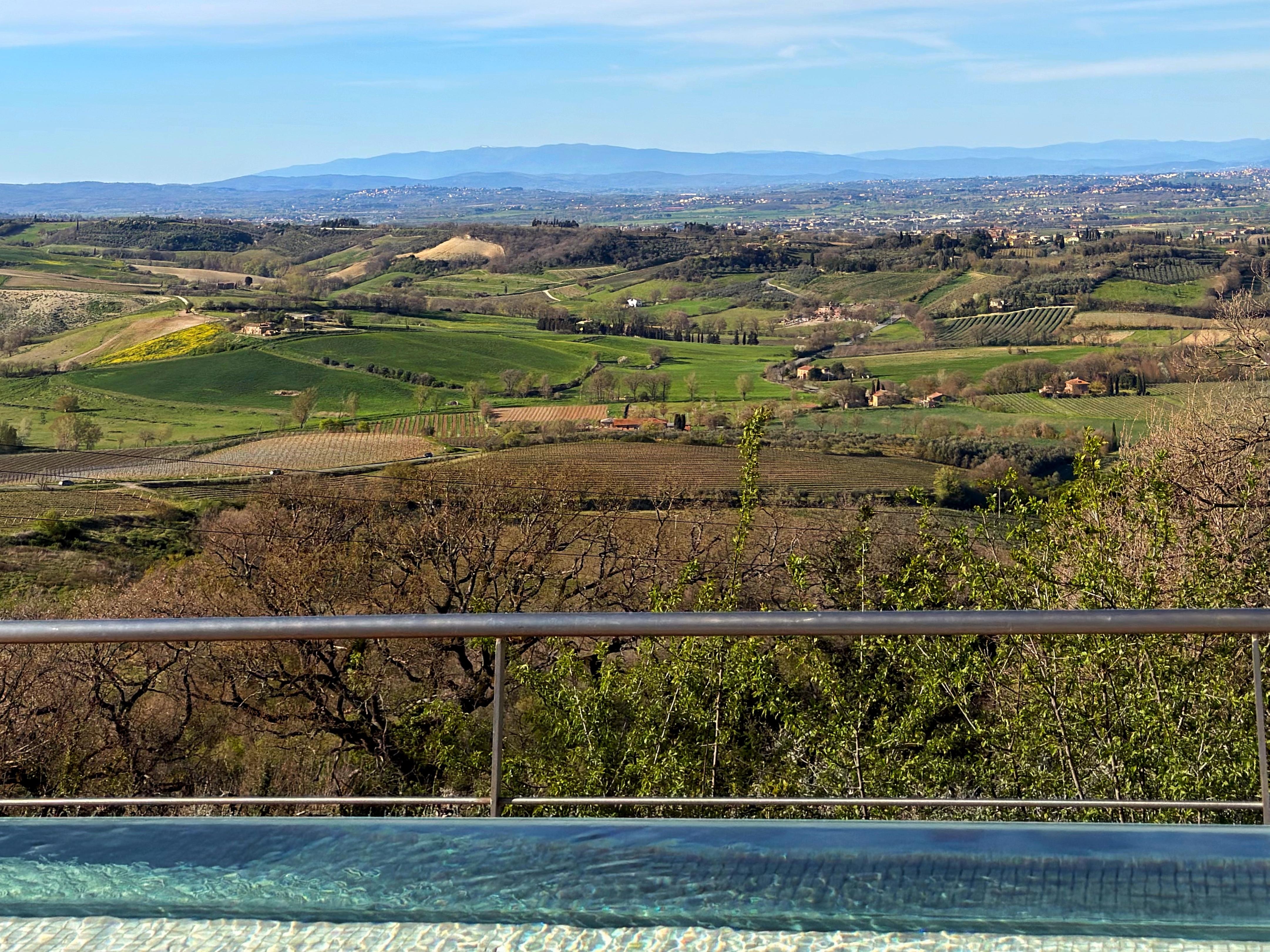 View from infinity pool. 