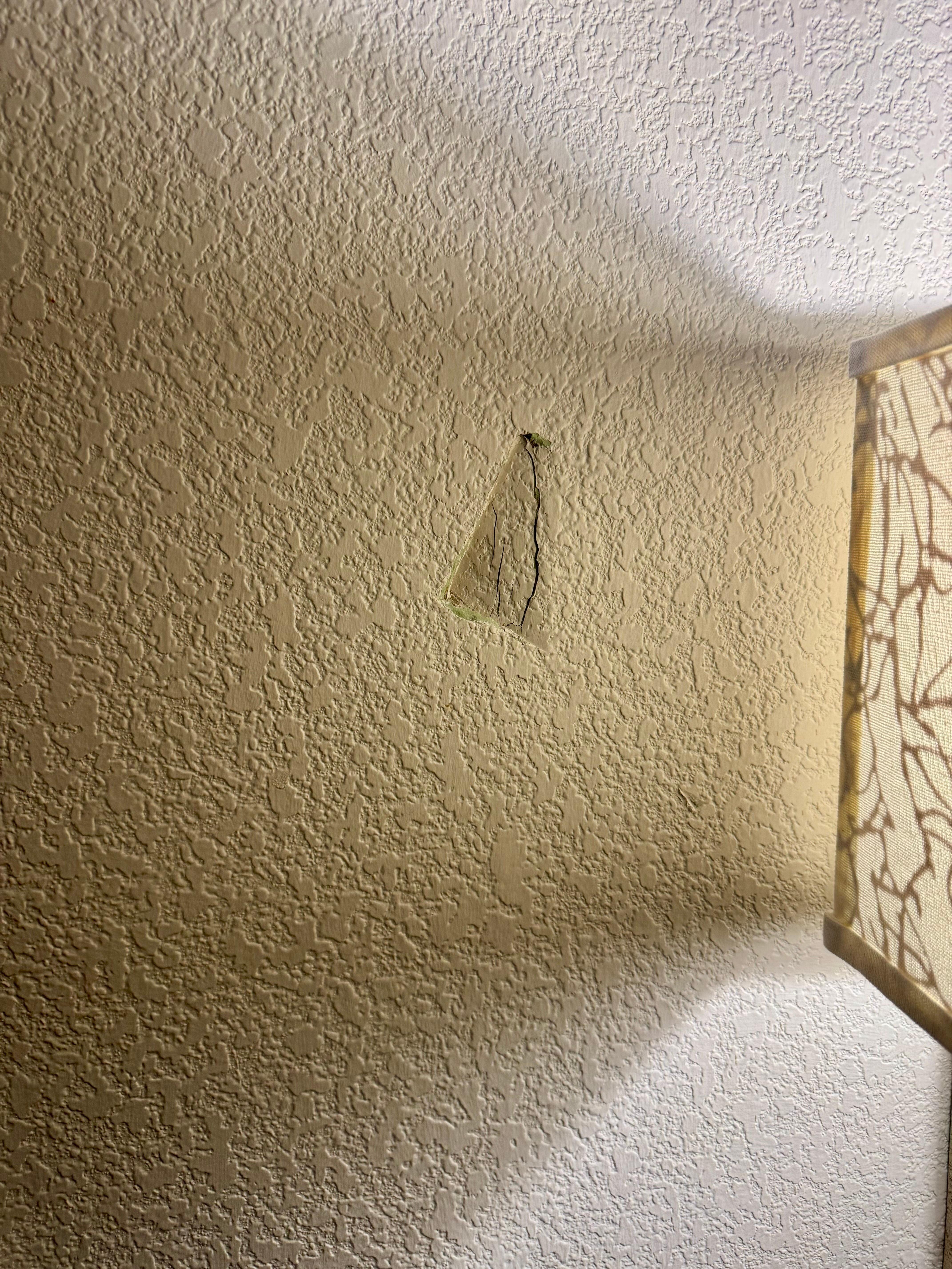 Holes in the walls.