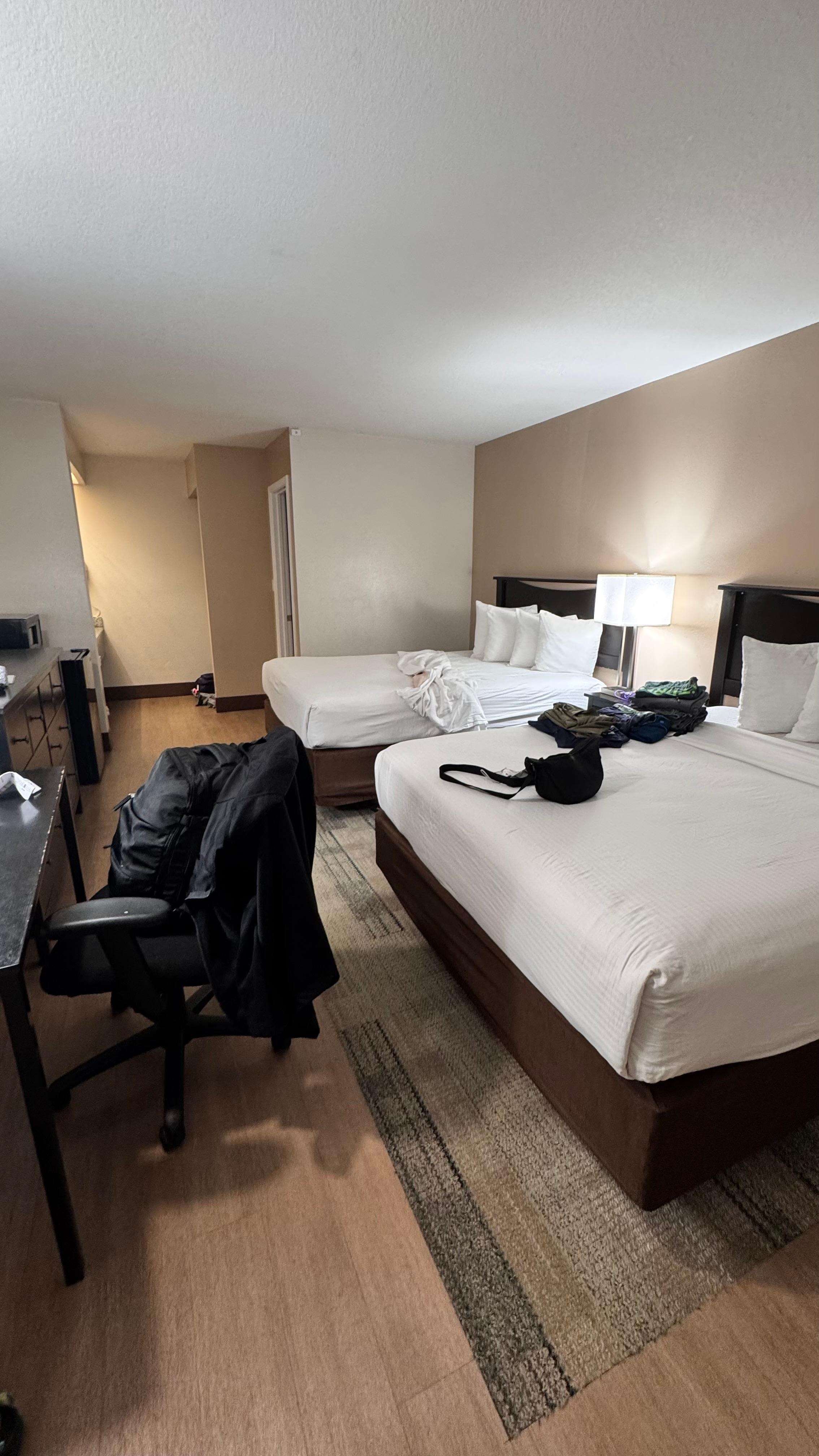 Two queen room bottom floor