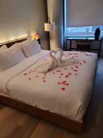 They had our room made up special because it was our 30th Anniversary!