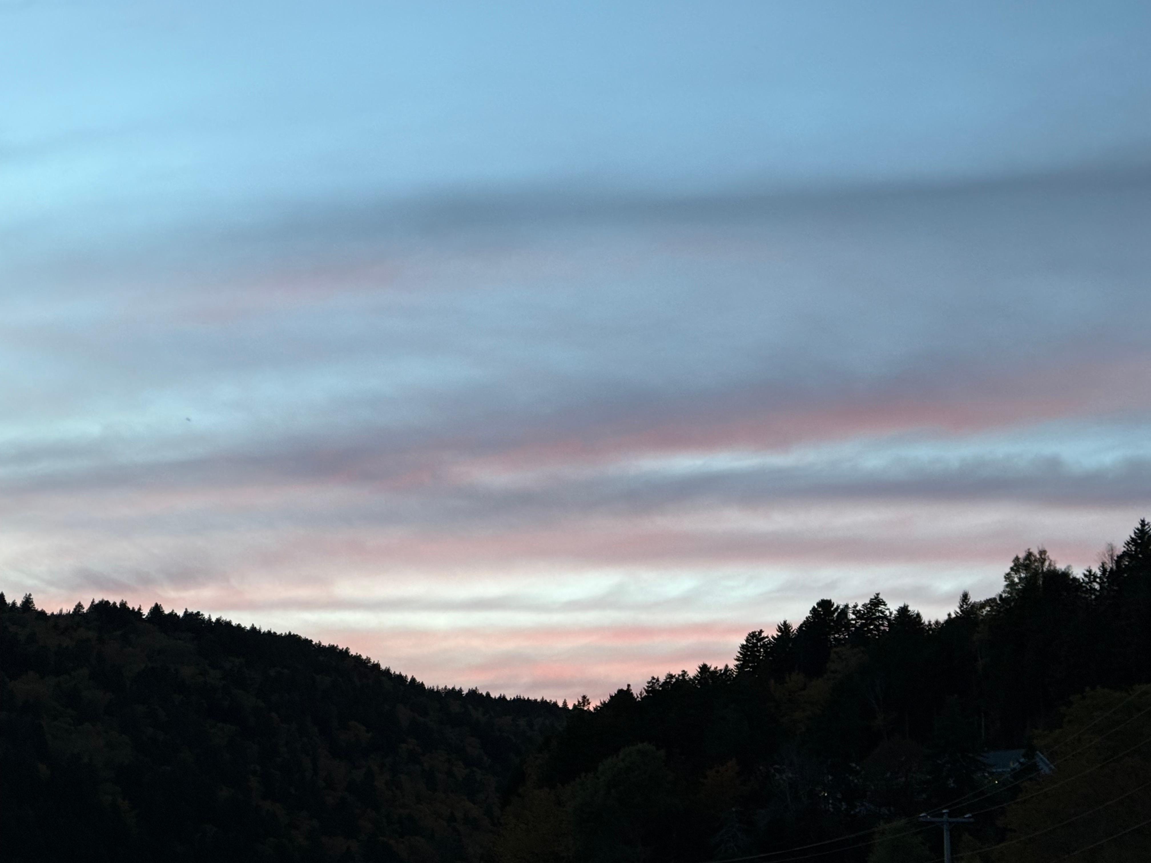 Sunrise from property