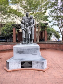 Stature represents a slave family! Inscription by Maya-Angelou