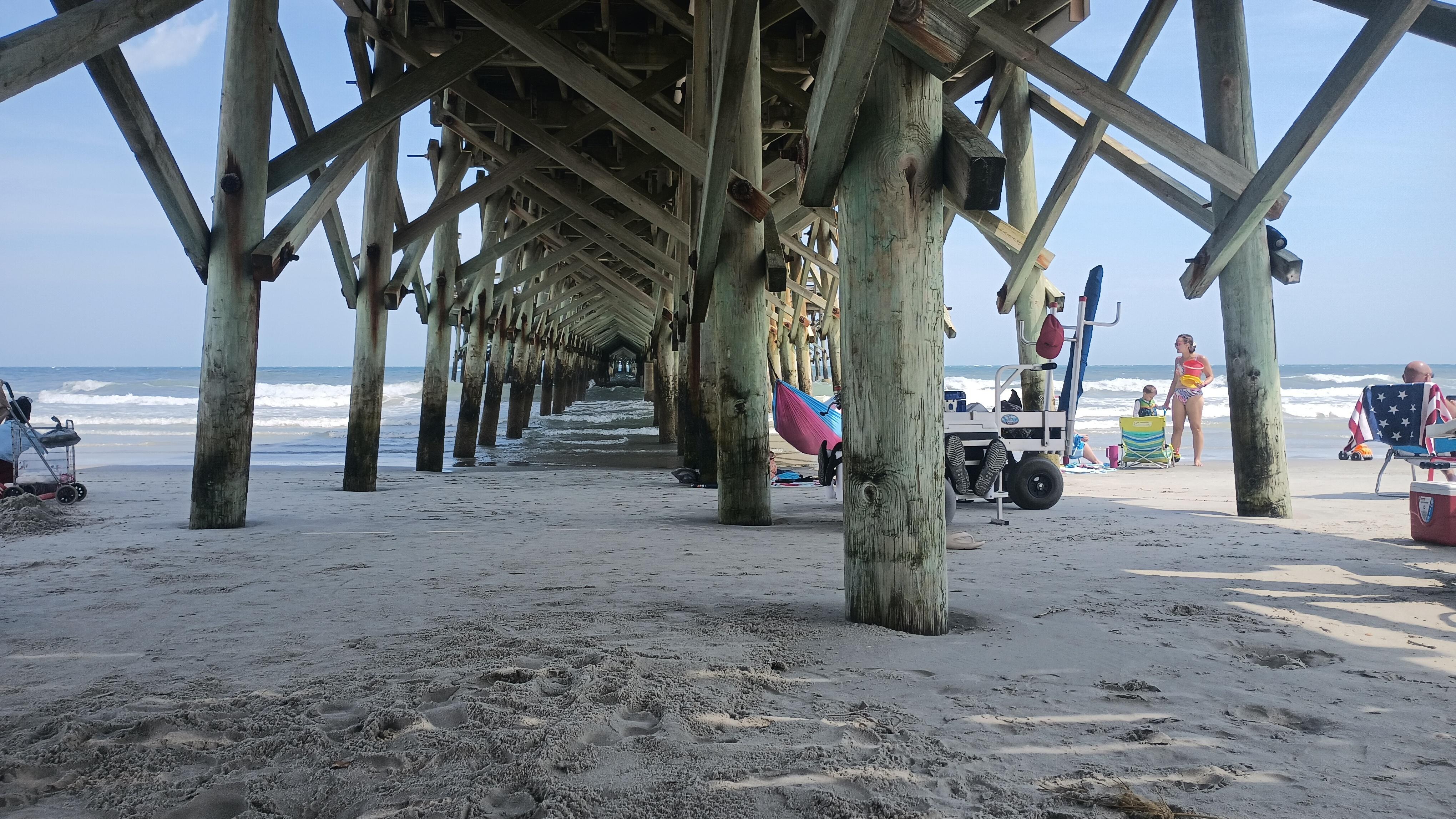 Hanging out under Apache Pier.