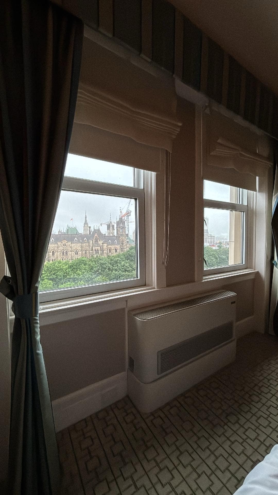 Vue du lit